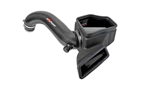Система холодного впуска Track Series из углепластика, с фильтром Pro DRY S для Volkswagen Golf R 2015–2019 L4-2.0L (t), AFE Power — фото 4