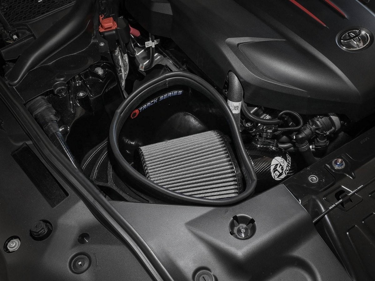 Система холодного впуска Track Series из углепластика, с фильтром Pro DRY S для BMW Z4 M40i (G29) 2020–2026 L6-3.0L (t) B58, AFE Power — фото 3