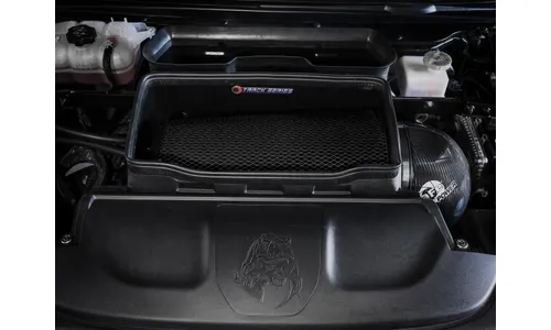 Система холодного впуска Track Series из углепластика, с фильтром Black Pro 5R для RAM 1500 TRX 2021–2024 V8-6.2L (sc), AFE Power — фото 3
