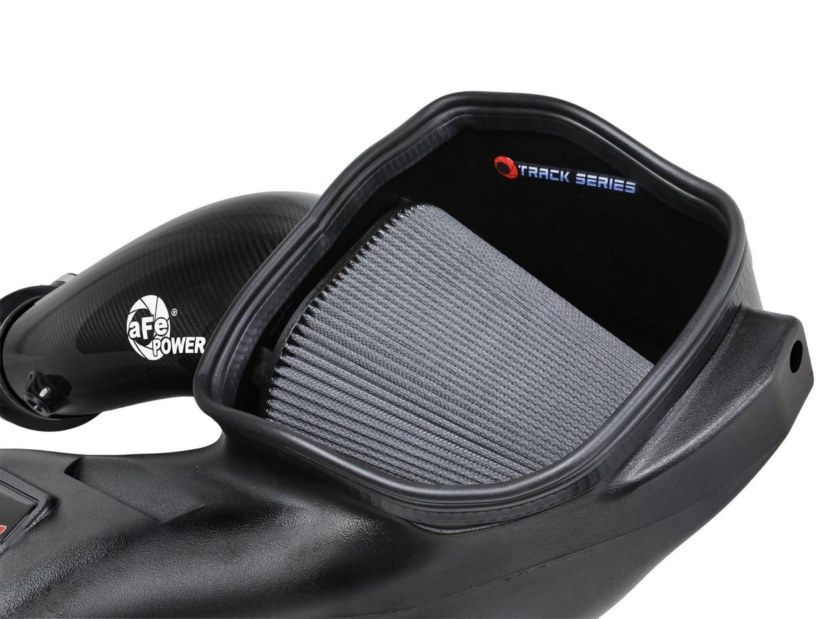 Система холодного впуска Track Series из углепластика, с фильтром Pro DRY S для Ford F-150 Raptor R 2023–2026 V8-5.2L (sc), AFE Power — фото 7