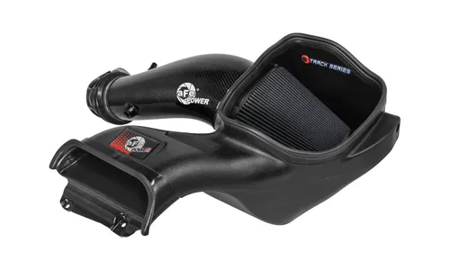 Система холодного впуска Track Series из углепластика, с фильтром Black Pro 5R для Ford F-150 Raptor R 2023–2026 V8-5.2L (sc), AFE Power — фото 1