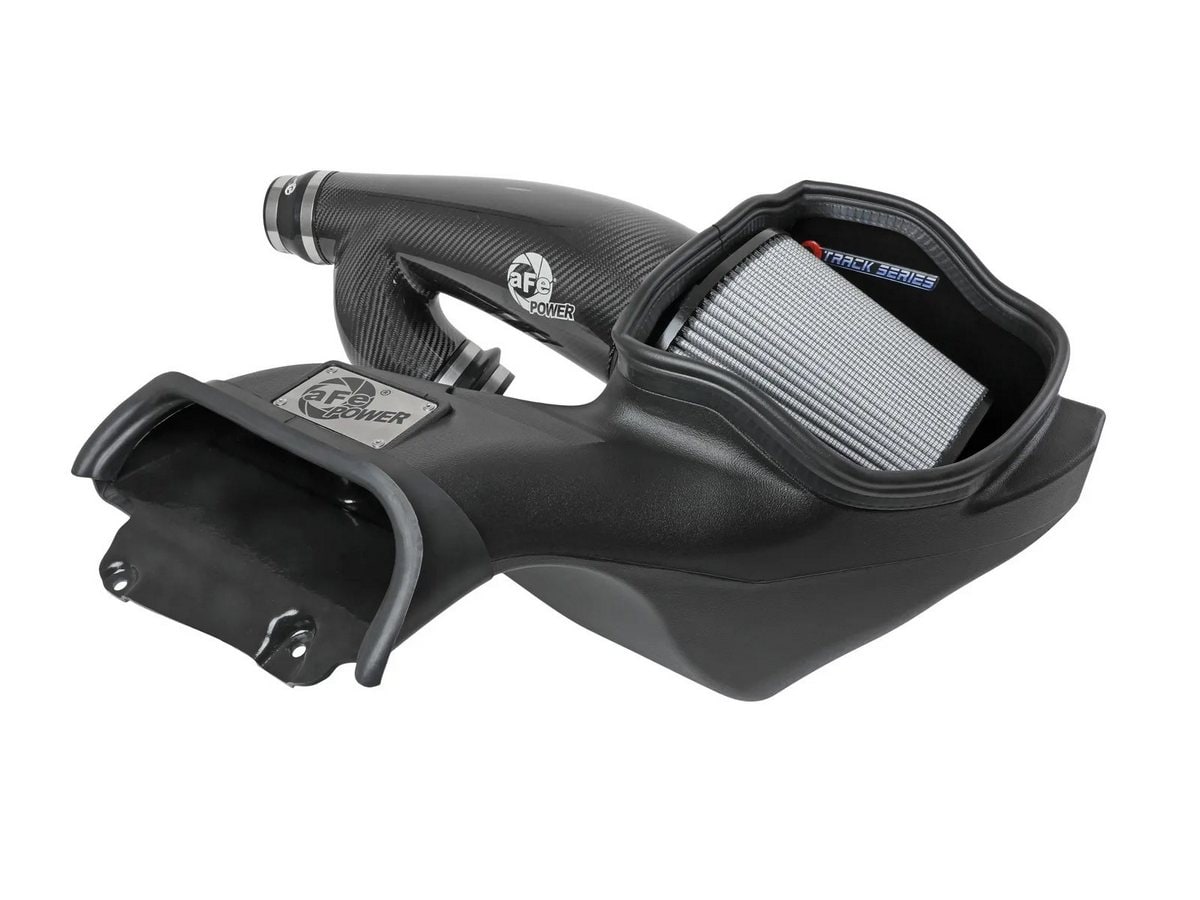 Система холодного впуска Track Series из углепластика, с фильтром Pro DRY S для Ford F-150 Raptor 2021–2026 V6-3.5L (tt), AFE Power — фото 1