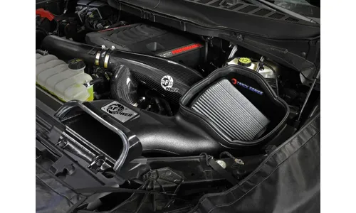 Система холодного впуска Track Series из углепластика, с фильтром Pro DRY S для Ford F-150 Raptor 2021–2026 V6-3.5L (tt), AFE Power — фото 3