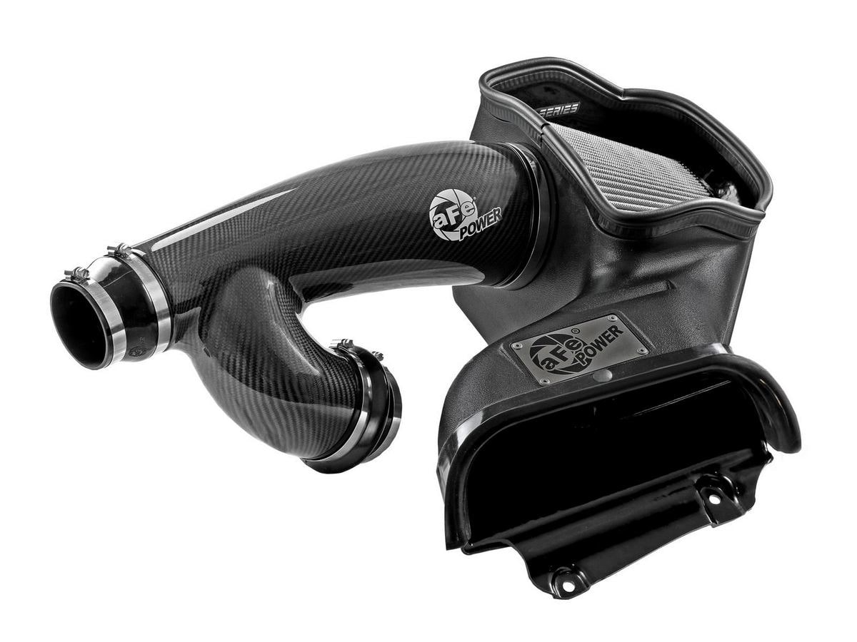 Система холодного впуска Track Series из углепластика, с фильтром Pro DRY S для Ford F-150 Raptor 2021–2026 V6-3.5L (tt), AFE Power — фото 4