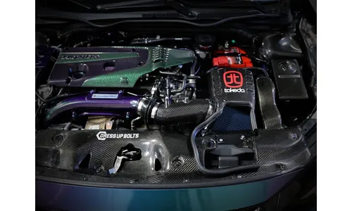 Система холодного впуска Takeda Black Series Momentum из углепластика, с фильтром Pro 5R для Honda Civic Type R 2017–2021 L4-2.0L (t), AFE Power — фото 3