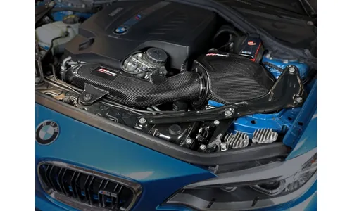 Система холодного впуска Black Series Momentum из углепластика, с фильтром Pro DRY S для BMW M2 (F87) 2016–2018 L6-3.0L (t) N55, AFE Power — фото 3