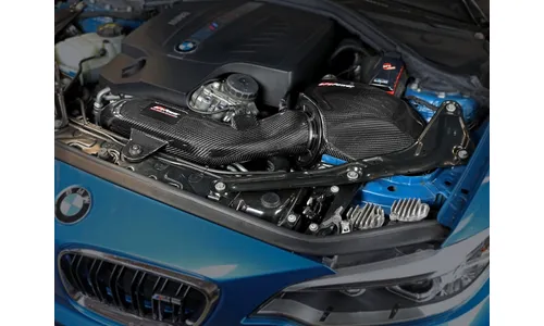 Система холодного впуска Black Series Momentum из углепластика, с фильтром Pro 5R для BMW M2 (F87) 2016–2018 L6-3.0L (t) N55, AFE Power — фото 3