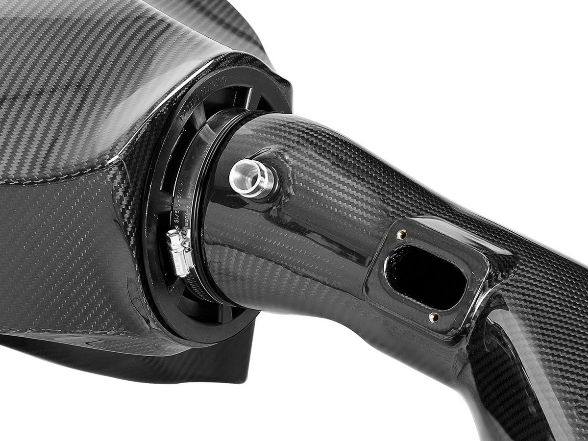 Система холодного впуска Black Series Momentum из углепластика, с фильтром Pro 5R для BMW M2 (F87) 2016–2018 L6-3.0L (t) N55, AFE Power — фото 7