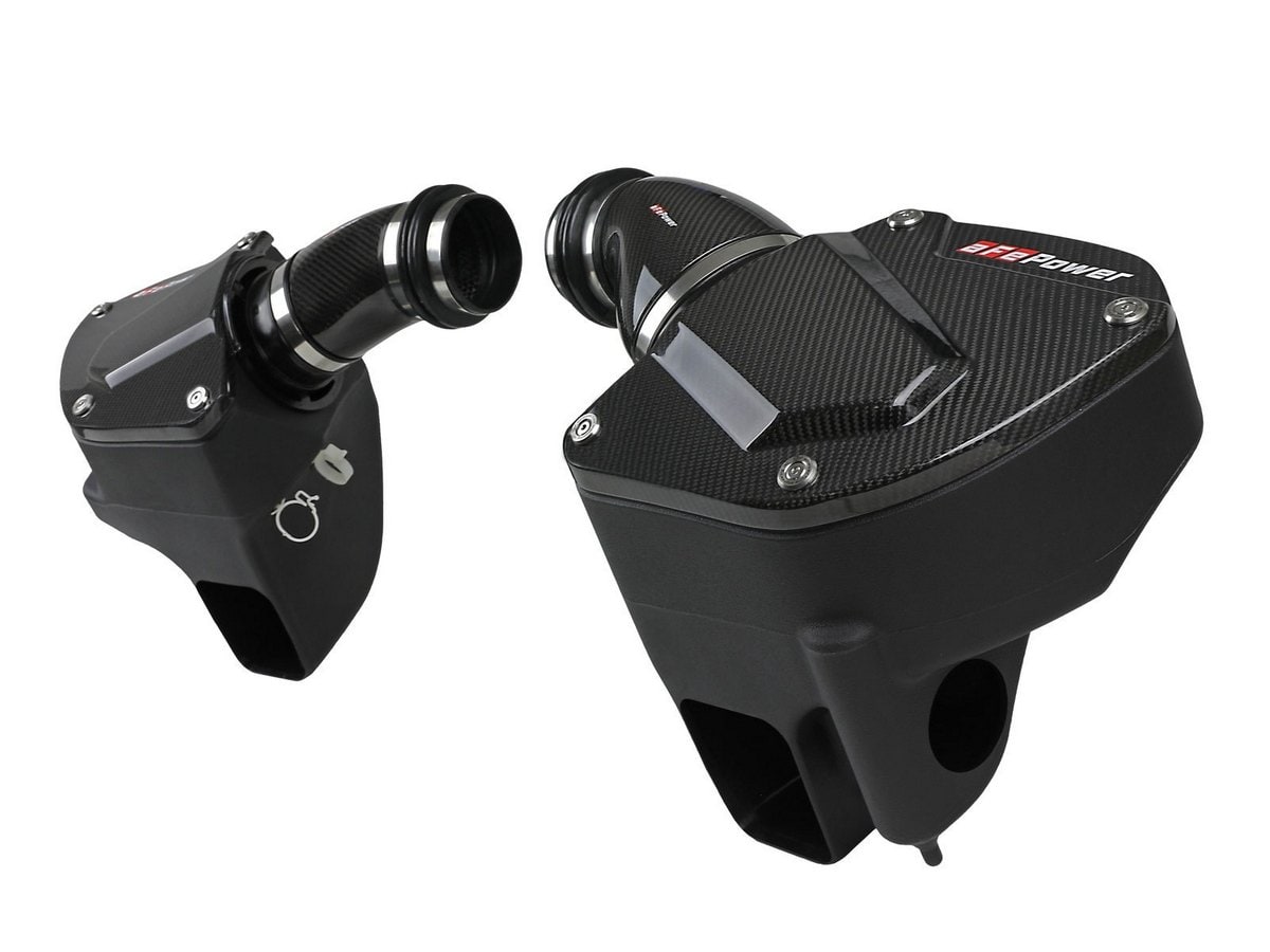 Система холодного впуска Black Series из углепластика, с фильтрами Pro 5R для BMW M5 (F90) 2018–2023 V8-4.4L (t) S63, AFE Power — фото 1