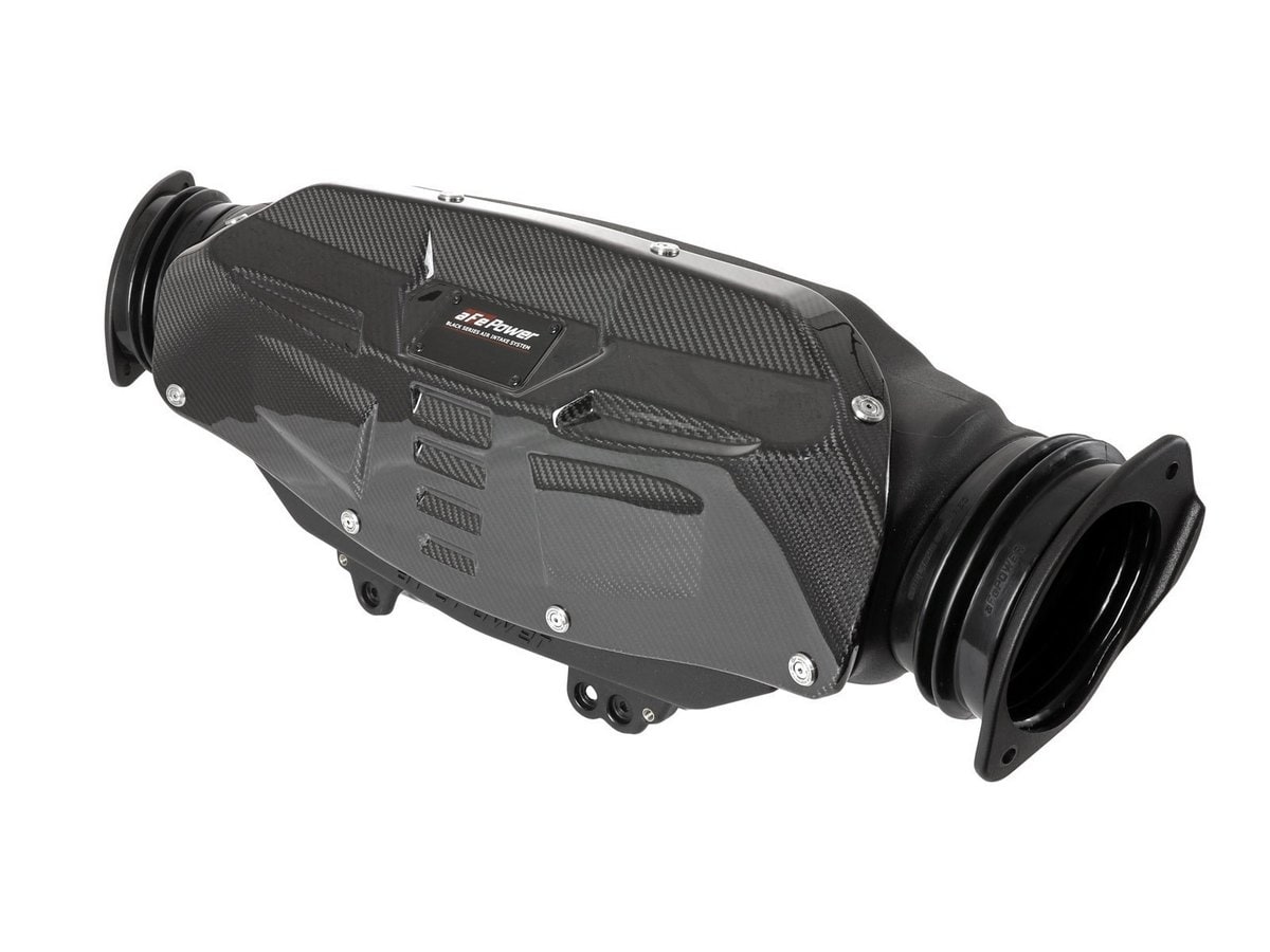 Система холодного впуска Black Series из углепластика, с фильтрами Pro DRY S для Chevrolet Corvette (C8) 2020–2026 V8-6.2L, AFE Power — фото 1