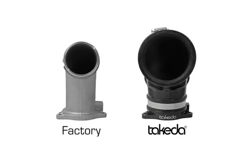 Входной патрубок турбокомпрессора Takeda для впуска Takeda, чёрный, AFE Power — фото 4