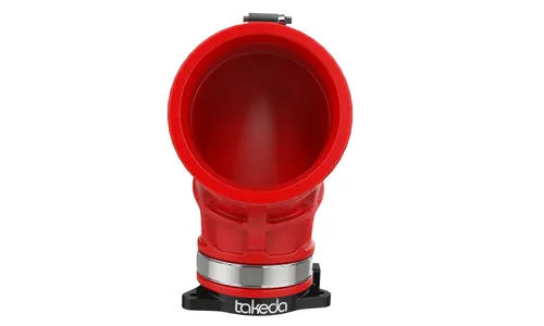 Входной патрубок турбокомпрессора Takeda для впуска Takeda, красный, AFE Power — фото 7