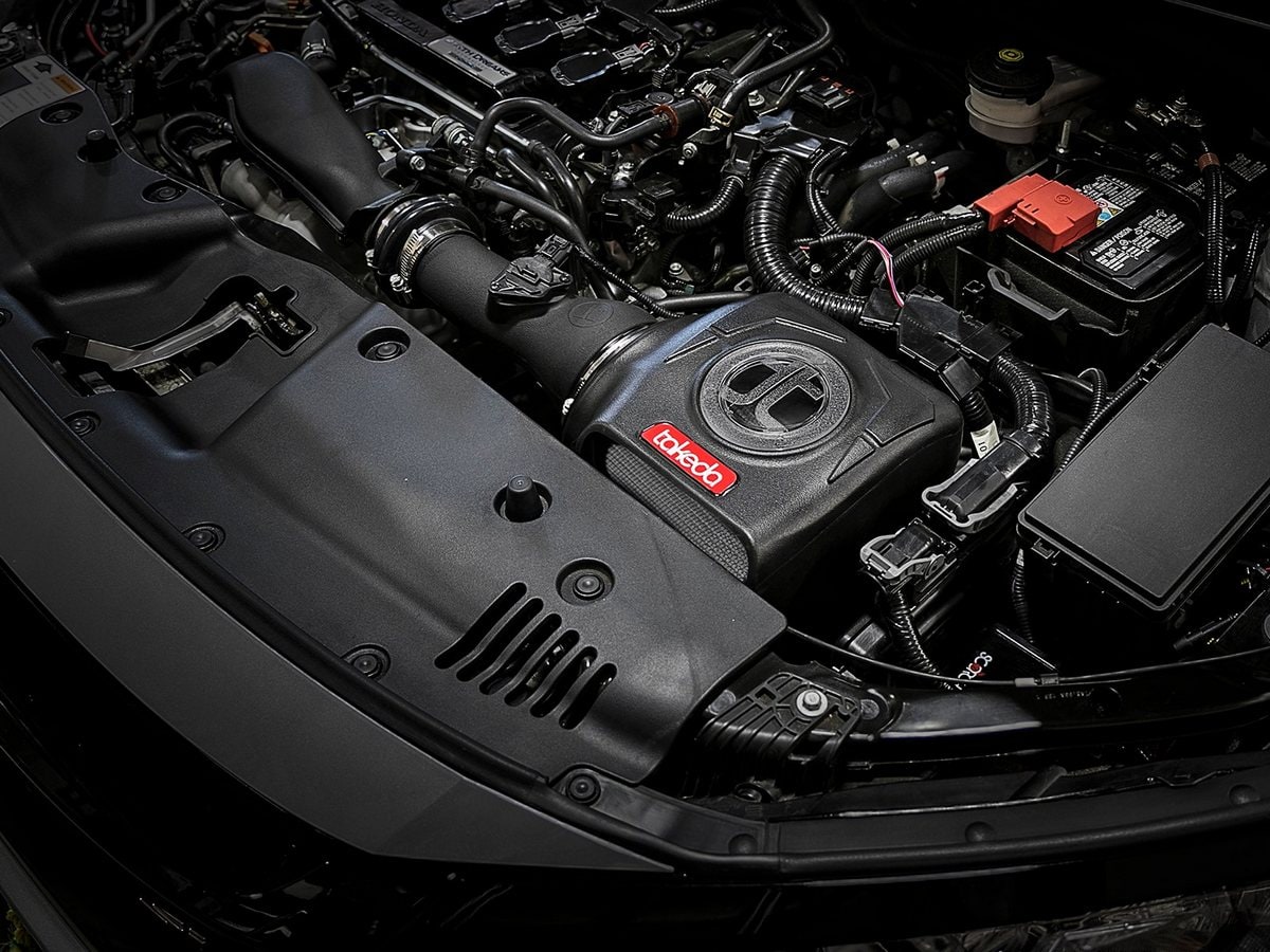 Система холодного впуска Takeda Momentum, с фильтром Pro DRY S для Honda Civic Si 2017–2020 L4-1.5L (t), AFE Power — фото 2