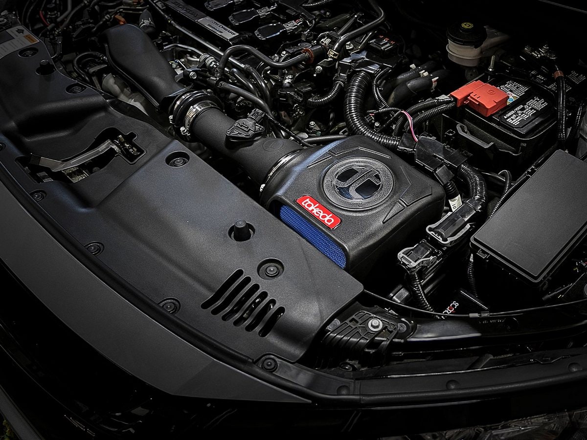 Система холодного впуска Takeda Momentum, с фильтром Pro 5R для Honda Civic Si 2017–2020 L4-1.5L (t), AFE Power — фото 2