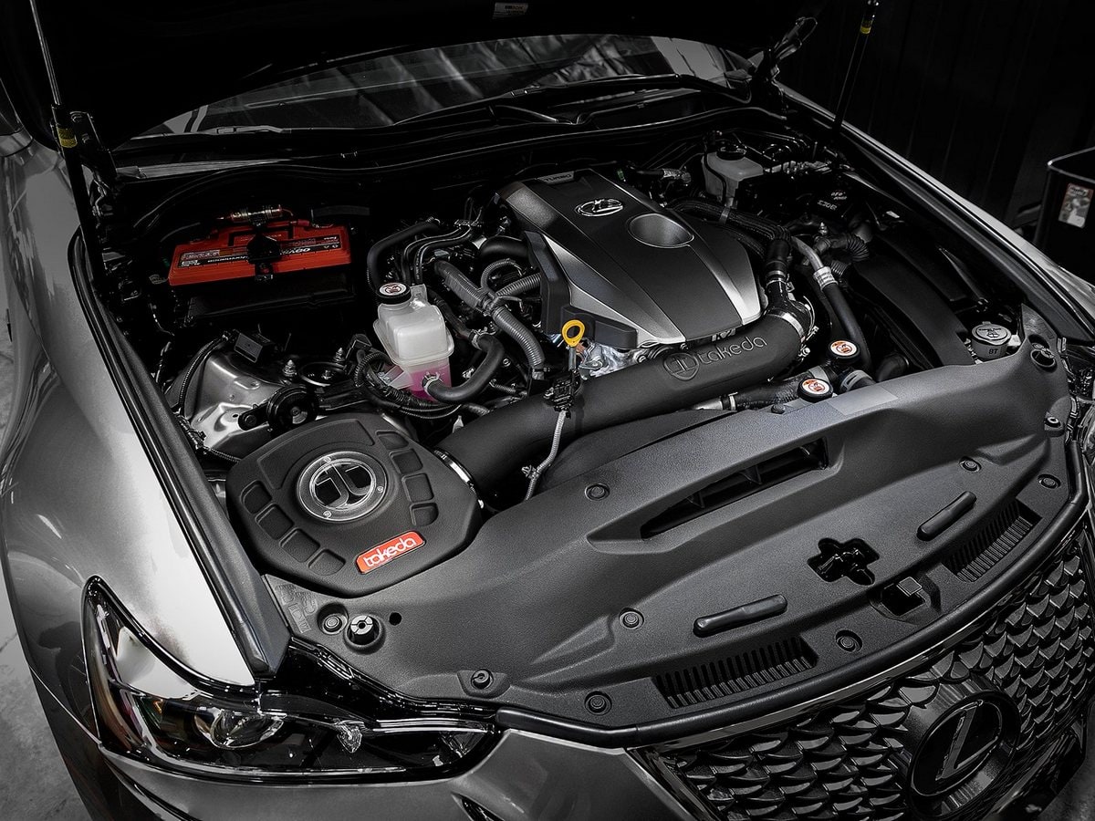 Система холодного впуска Takeda Momentum, с фильтром Pro DRY S для Lexus IS200t 2016–2017 / IS300 2018–2020 L4-2.0L (t), AFE Power — фото 3