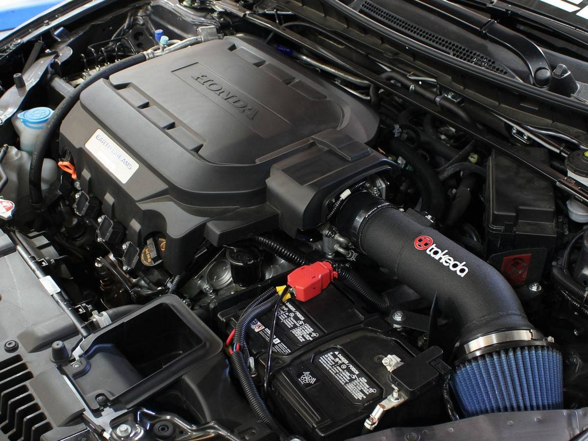 Система холодного впуска Takeda Stage-2, с фильтром Pro 5R для Honda Accord 2013–2017/Acura TLX 2015–2020 V6-3.5L, AFE Power — фото 6