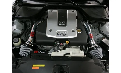 Система холодного впуска Takeda Stage-2, с фильтром Pro DRY S для Infiniti G37 (Coupe) 2008–2013 / Q60 2014–2015 V6-3.7L, AFE Power — фото 2
