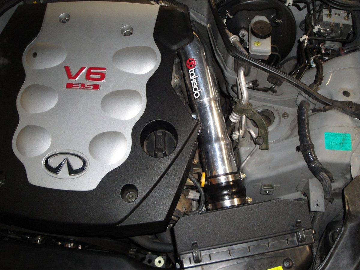 Система холодного впуска Takeda Stage-2, с фильтром Pro DRY S для Infiniti G35 2003–2006 V6-3.5L (VQ35DE), AFE Power — фото 6