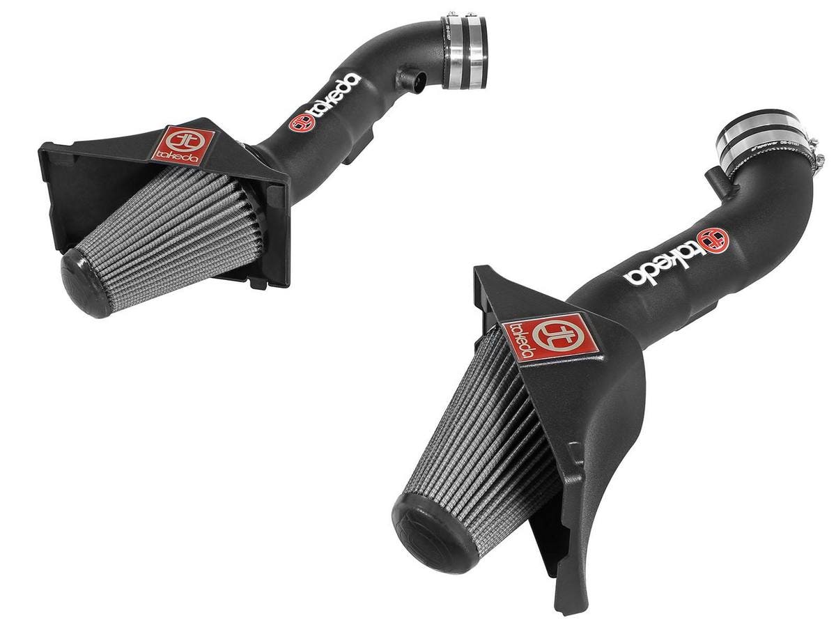 Система холодного впуска Takeda Stage-2, с фильтром Pro DRY S для Infiniti Q50 (V37) 2014–2015 V6-3.7L, AFE Power — фото 1