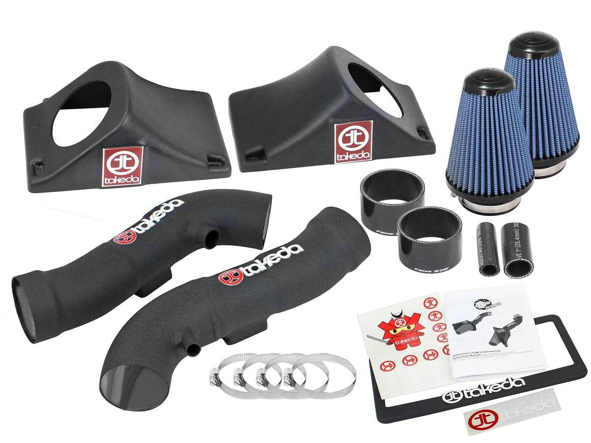Система холодного впуска Takeda Stage-2, с фильтром Pro 5R для Infiniti Q50 (V37) 2014–2015 V6-3.7L, AFE Power — фото 5