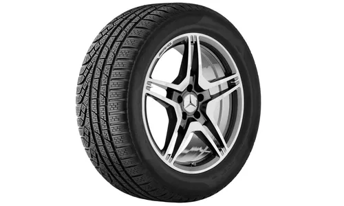 Колесный диск AMG 9,5J×19 ET52 для Mercedes-Benz C218/W212, задняя ось, титаново-серый — фото 2