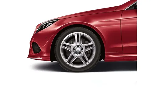 Колесный диск AMG 8J×18 ET45 для Mercedes-Benz A207/C207, передняя ось, серебристый, 5 двойных спиц — фото 2