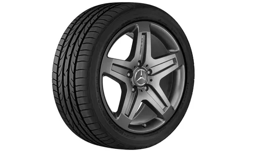 Колесный диск AMG 9,5J×19 ET50 для Mercedes-Benz G463/W463, передняя и задняя оси, титаново-серый, 5 спиц — фото 1