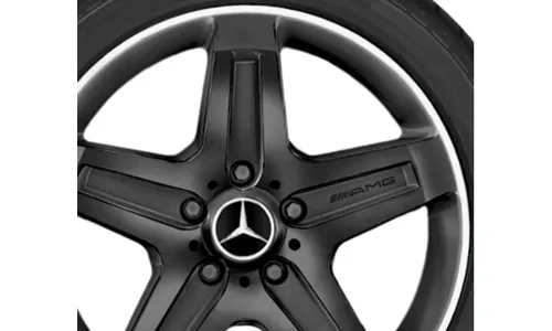Колесный диск AMG 9,5J×19 ET50 для Mercedes-Benz G-Class 463, передняя и задняя оси, черный, с алмазной проточкой, 5 спиц — фото 2