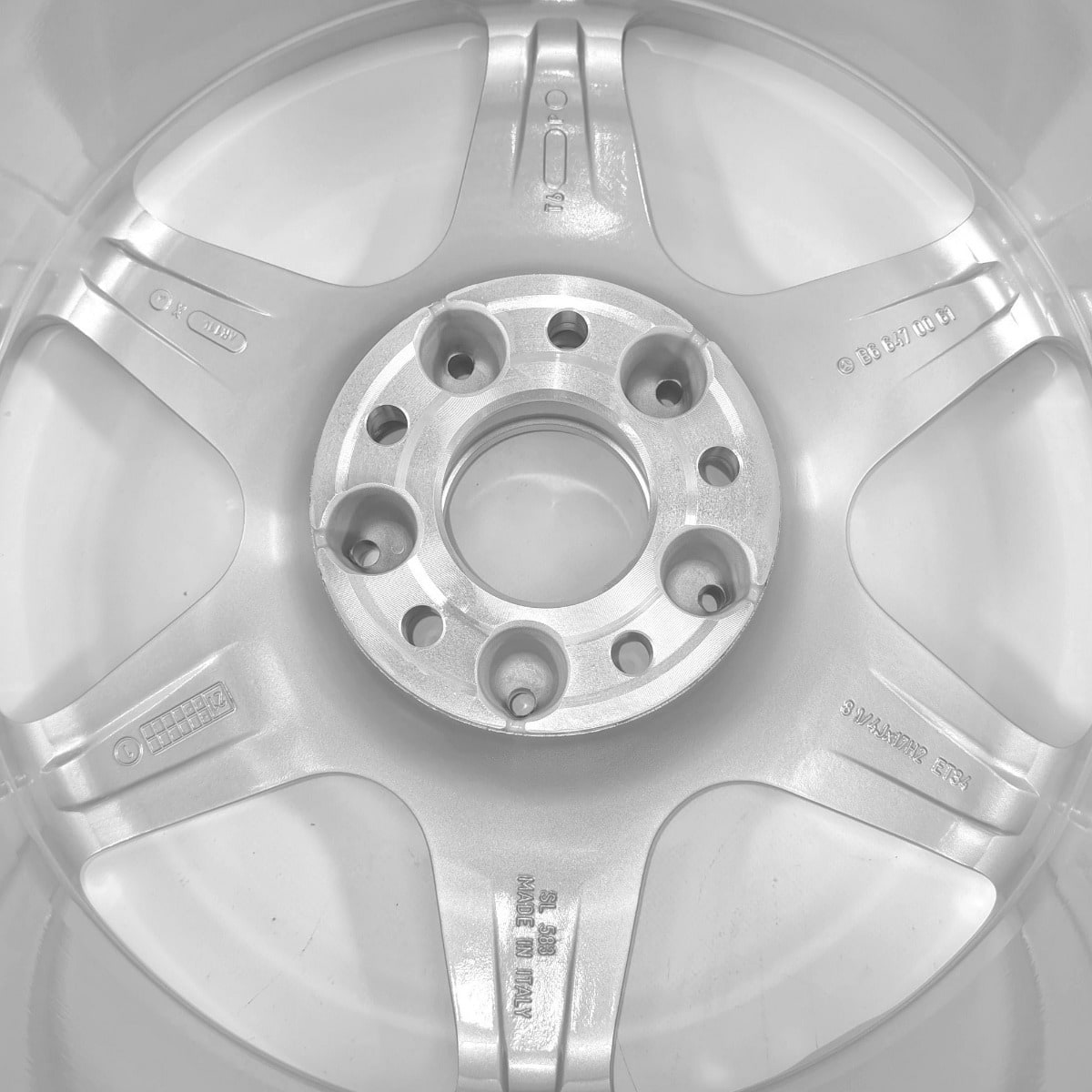Колесный диск 8,25J×17 ET34 для Mercedes-Benz 190 W201 / E-Class 124 / SL R129, передняя и задняя оси, серебристый, Ceginus EVO II — фото 5