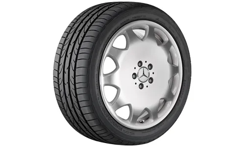 Колесный диск 8J×19 ET67 для Mercedes-Benz V240/W240, передняя и задняя оси, серебристый, 10 декоративных отверстий — фото 1