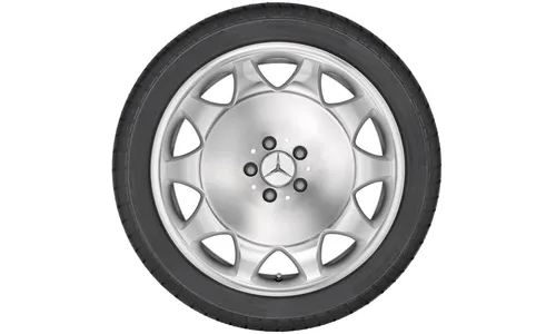 Колесный диск 8J×19 ET67 для Mercedes-Benz V240/W240, передняя и задняя оси, серебристый, 10 декоративных отверстий — фото 2