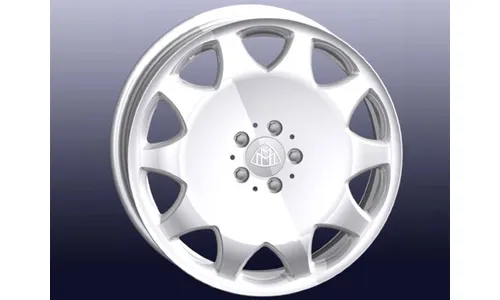 Колесный диск 8J×19 ET67 для Mercedes-Benz V240/W240, передняя и задняя оси, серебристый, 10 декоративных отверстий — фото 3