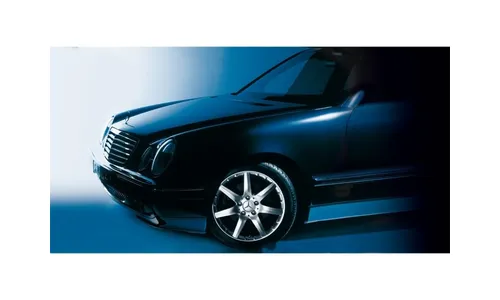 Колесный диск 7,5J×17 ET37 для Mercedes-Benz A208/C208/CL203/R170/R171/S203/S210/W203/W210, передняя и задняя оси, стерлингово-серебристый, 7 спиц — фото 2