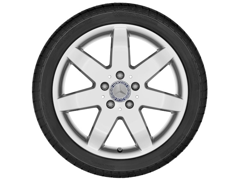Колесный диск 7,5J×17 ET56 для Mercedes-Benz W164, передняя и задняя оси, титаново-серебристый — фото 3