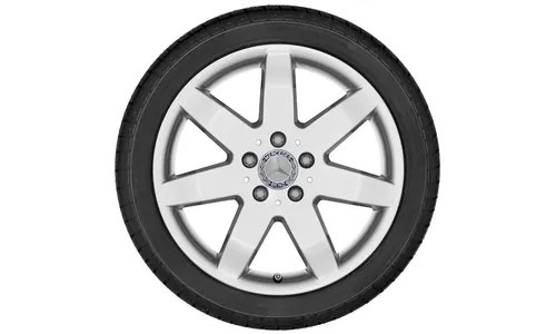 Колесный диск 7,5J×17 ET56 для Mercedes-Benz W164, передняя и задняя оси, титаново-серебристый — фото 3