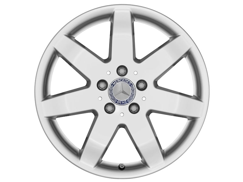 Колесный диск 7,5J×17 ET56 для Mercedes-Benz W164, передняя и задняя оси, титаново-серебристый — фото 4
