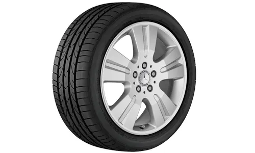 Колесный диск 8J×18 ET60 для Mercedes-Benz W164, передняя и задняя оси, титаново-серебристый — фото 1