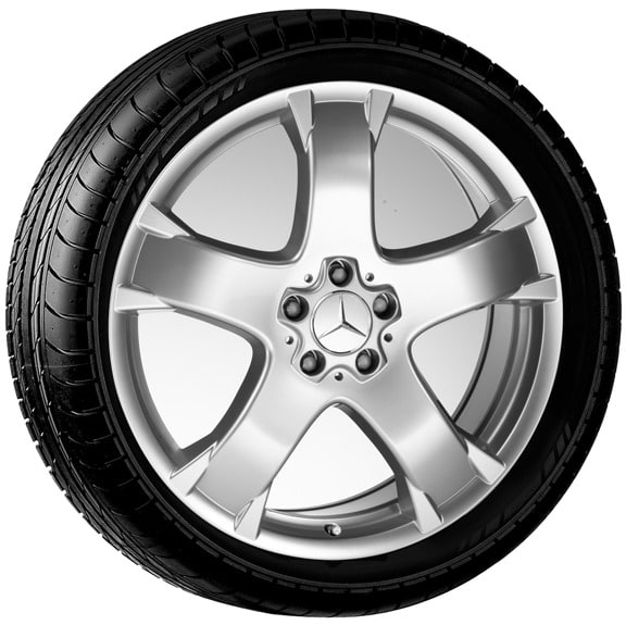 Колесный диск 8,5J×20 ET56 для Mercedes-Benz GL 164, передняя и задняя оси, серебристый Sterling Silver, 5 спиц — фото 1
