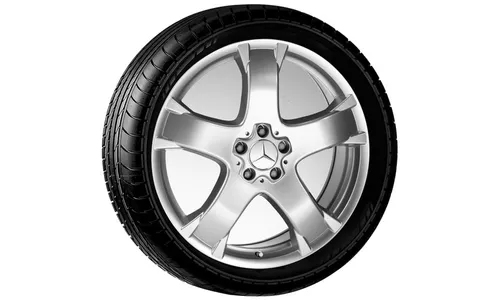 Колесный диск 8,5J×20 ET56 для Mercedes-Benz GL 164, передняя и задняя оси, серебристый Sterling Silver, 5 спиц — фото 1