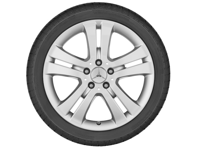 Колесный диск 8J×18 ET67 для Mercedes-Benz W251, передняя и задняя оси, титаново-серебристый — фото 3