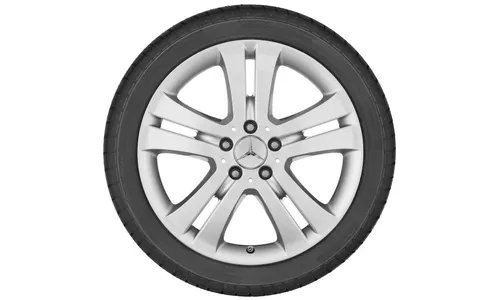 Колесный диск 8J×18 ET67 для Mercedes-Benz W251, передняя и задняя оси, титаново-серебристый — фото 3