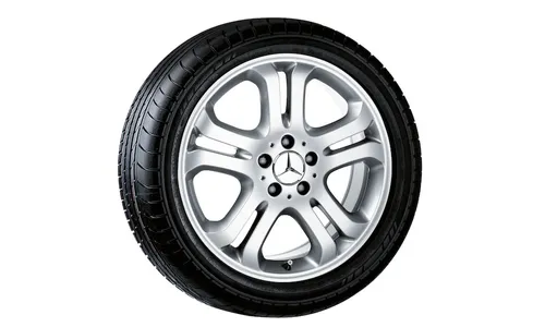 Колесный диск 8J×18 ET60 для Mercedes-Benz W164, передняя и задняя оси, титаново-серебристый — фото 1