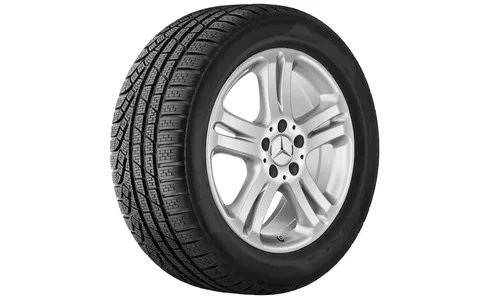 Колесный диск 8J×17 ET43 для Mercedes-Benz C216/W221, передняя и задняя оси, стерлингово-серебристый — фото 2