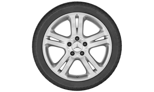 Колесный диск 8J×17 ET43 для Mercedes-Benz C216/W221, передняя и задняя оси, стерлингово-серебристый — фото 3