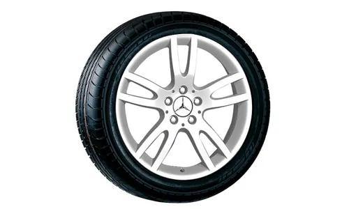 Колесный диск 8,5J×18 ET35 для Mercedes-Benz R230, передняя и задняя оси, стерлингово-серебристый — фото 1