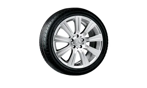 Колесный диск 9,5J×18 ET40 для Mercedes-Benz R230, задняя ось, стерлингово-серебристый — фото 1