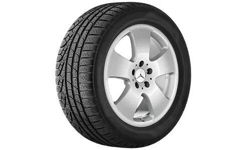 Колесный диск 8,5J×18 ET43 для Mercedes-Benz C216/W221, передняя и задняя оси, титаново-серебристый — фото 2