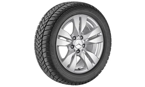 Колесный диск 8,5J×18 ET35 для Mercedes-Benz R230, передняя и задняя оси, титаново-серебристый — фото 2