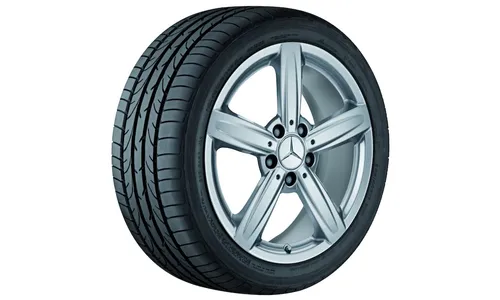 Колесный диск 7J×17 ET54 для Mercedes-Benz W169, передняя и задняя оси, стерлингово-серебристый — фото 1