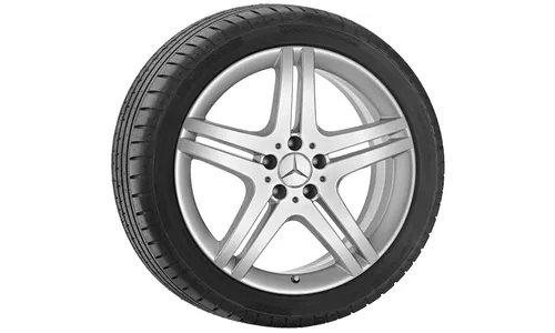 Колесный диск 7,5J×18 ET36 для Mercedes-Benz CL203/C209/R171, передняя и задняя оси, титаново-серебристый — фото 1
